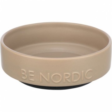 Bļoda dzīvniekiem, keramika : Trixie BE NORDIC bowl, ceramic|rubber, 1.2 l|ø 18 cm, taupe