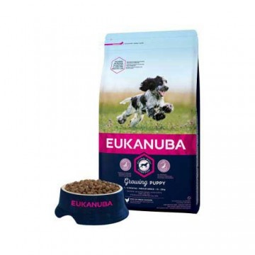 Sausa barība kucēniem - Eukanuba Puppy and Junior Medium Chicken, 2 kg