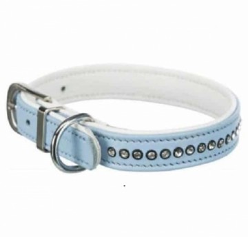 Kakla siksna : Trixie Active Comfort collar with rhine stones, S: 23–28 cm|15 mm, light blue