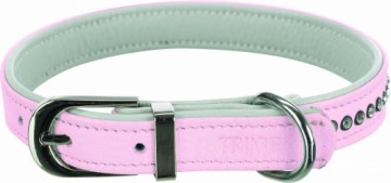 Collar : Trixie Active Comfort collar with rhine stones, S: 23-28 cm|15 mm, pink