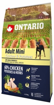 Сухой корм для собак - Ontario Dog Adult Mini Chicken and Potatoes, 6,5 кг