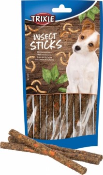 Treats for dogs : Trixie Insect Sticks with mealworms, 80g