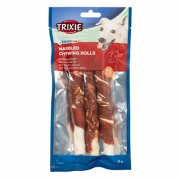 Treats for dogs : Trixie Denta Fun Marbled Beef Chewing Rolls, 17 cm, 3pcs|140 g