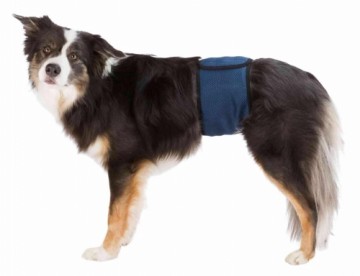 Autiņbiksītes suņiem : Trixie Diapers for male dogs, mesh material, L: 55–65 cm, dark blue