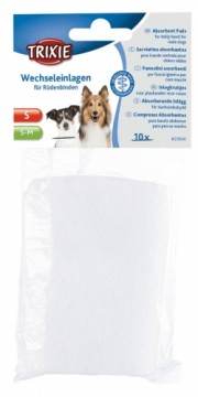 Ieliktnīši : Trixie Pads for belly band for male dogs, S–M, 10 gab.