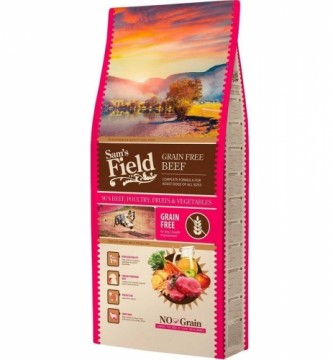 Dry food for dogs : Sams Field DOG GF Adult Beef and Veal 13kg