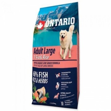 Сухой корм для собак - Ontario Dog Adult Large Fish and Rice, 12 кг