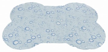 Cooling mat for animals : Trixie Cooling mat bone shape, L: 85 × 60 cm, light blue