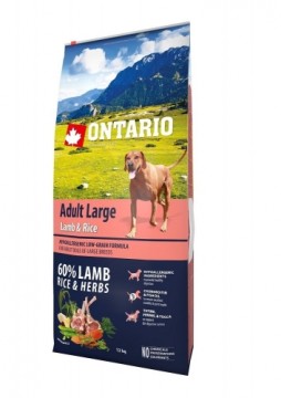 Dry food for dogs - Ontario Dog Adult Large Lamb, Rice and Turkey, 12 kg