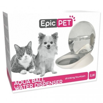 Automatic water dispenser for animals : Placek Cat Epic Pet Aqua ball water dispenser 2.8l| 30cm