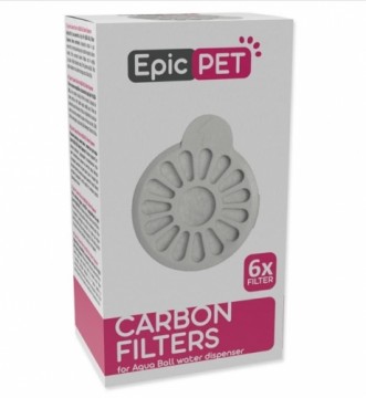 Filter set : Placek Cat Epic Pet Carbon filters for Aqua Ball water dispenser 6pcs.