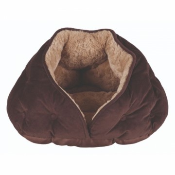 Guļvieta dzīvniekiem : Trixie Malu Cuddly Cave, 47 x 27 x 41 cm, brown|light brown