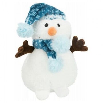 Christmas plush animal toy : Trixie Xmas Snowmen with bobble cap, plush, 20cm