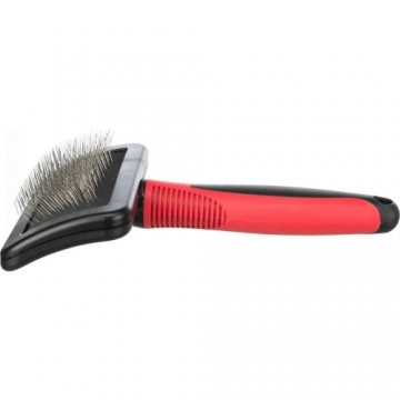 Ķemme dzīvniekiem : Trixie Soft brush, plastic|metal bristles, 9 × 16 cm