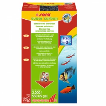 Activated carbon for aquarium : Sera Super Carbon 1000g