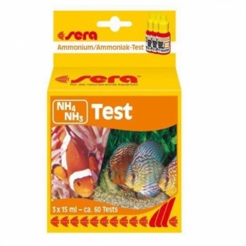 Test, water conditioner for NH4|NH3 level adjustment : Sera NH4|NH3 test, 15ml