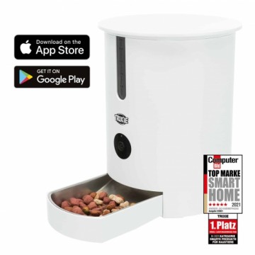 Automātiskais barības dozators : Trixie TX9 Smart automatic food dispenser, 2.8 l|22 × 28 × 22 cm, white