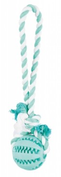 Toy for dogs : Trixie Denta Fun Playing Rope with Ball 7cm|24cm