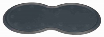 Paklājiņš no gumijas dzīvnieku barošanai : Trixie Place mat, natural rubber, 45 × 25 cm, dark grey