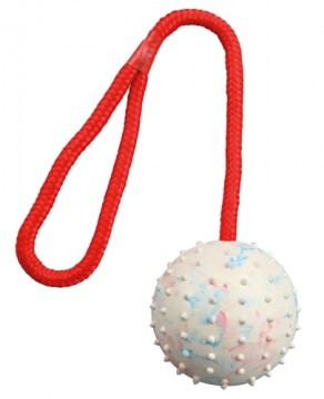 Rotaļlieta suņiem : Trixie Ball on a rope, natural rubber, ø 7|30 cm