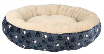 Bed for animals : Trixie Tammy bed, ø 70 cm, blue|beige