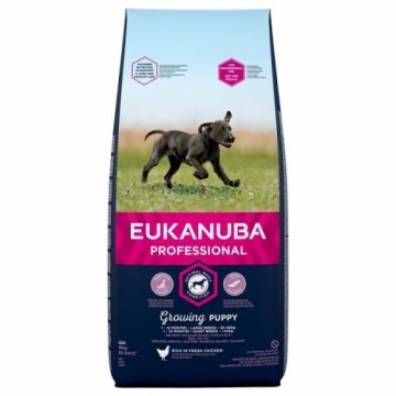 Сухой корм для щенков - Eukanuba Puppy Large Breed Chicken, 18 кг