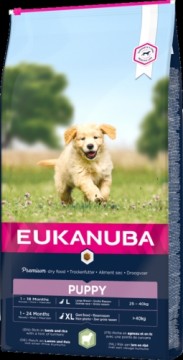 Dry food for puppies - Eukanuba Puppy and Junior, Lamb and Rice, 2,5 kg