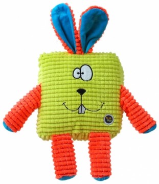 Plush toy : Be Fun Calypso Square Rabbit, green, 17.5 cm