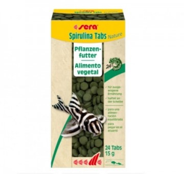 Barība zivīm : Sera Spirulina Tabs, 24 tab