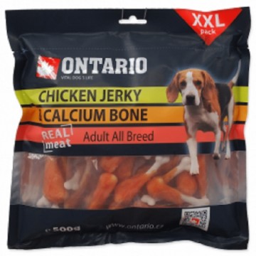 Лакомства для собак : Ontario Chicken Jerky & Calcium Bone, 500 г