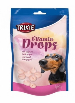 Treats for dogs : Trixie Vitamin Drops with Yoghurt, 200g