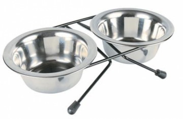 Tray with bowls : Trixie Eat on Feet Bowl Set, 2*0.2l|10cm