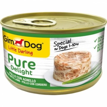 Canned food for dogs - GimDog Little Darling Pure Delight Chicken with Lamb 150gr