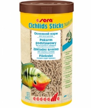 Корм для рыб : Sera Cichlids Sticks 1000 мл (210 г)