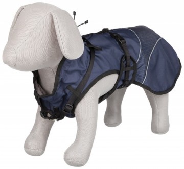 Apģērbs suņiem : Trixie Duo coat with harness, M: 50 cm, blue