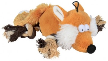 Plush toy : Trixie Fox with rope, 34 cm