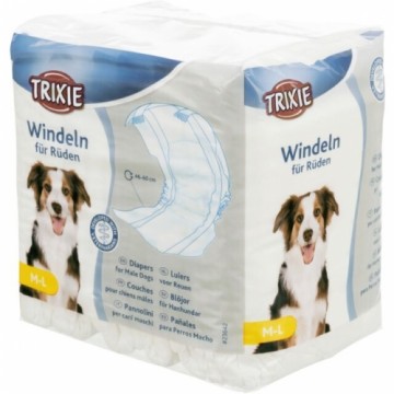 Diapers for male dogs - Trixie Diapers for male dogs, M-L, 46-60 cm, 12 pcs