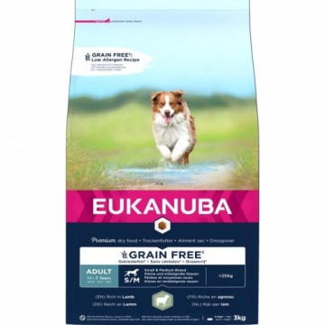 Dry food for dogs - Eukanuba Adult Small and Medium Grain Free Lamb, 3 kg