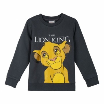 Bērnu Sporta Krekls bez Kapuča The Lion King Tumši pelēks