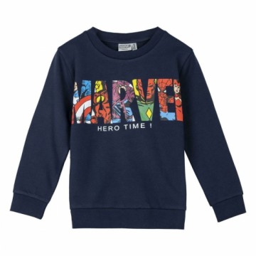 Children’s Sweatshirt without Hood Marvel Dark blue