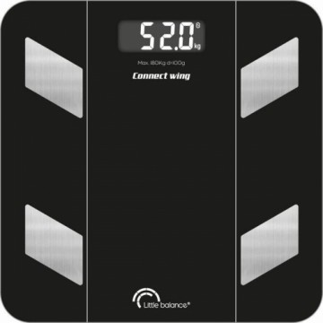 Digital Bathroom Scales Little Balance 8687 Black 180 kg