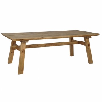 Dining Table Home ESPRIT Brown Natural Wood Pine 220 x 100 x 76 cm