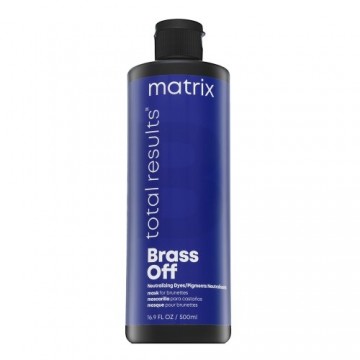 Matrix Total Results Brass Off Pigments Neitralizējoša maska neitralizējoša maska krāsotiem matiem 500 ml