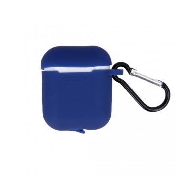 Case for Airpods | Airpods 2 dark blue with hook