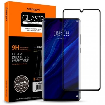 Spigen 5D Slim Tempered Glass Full Coveraged with Frame Huawei P30 Pro Black