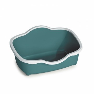 Stefanplast Kaķu tualete Tres Chic Open 56x38,5x26cm balta/zaļa