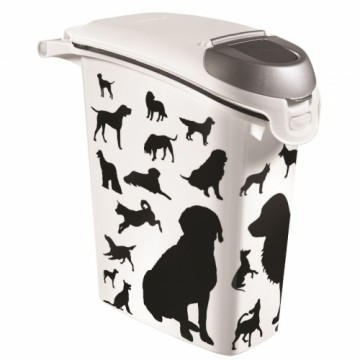 Curver Контейнер для хранения корма Love Pets Dogs 10кг 23л 23,2x49,7x50,3см черные собаки