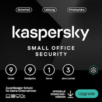 Kaspersky Small Office Security [9 Geräte - 3 Jahre] Renewal 9 Geräte + 9 Mobilgeräte + 1 Dateiserver - 3 Jahre