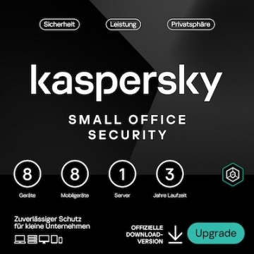 Kaspersky Small Office Security [8 Geräte - 3 Jahre] Renewal 8 Geräte + 8 Mobilgeräte + 1 Dateiserver - 3 Jahre