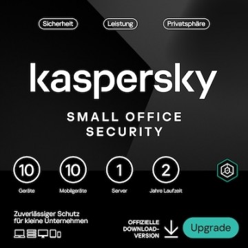 Kaspersky Small Office Security [10 Geräte - 2 Jahre] Renewal 10 Geräte + 10 Mobilgeräte + 1 Dateiserver - 2 Jahre